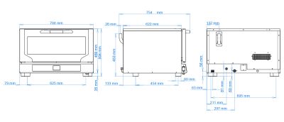 forno elettrico ventilato a convezione chfc311vdt dimensioni