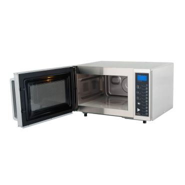 forno microonde digitale 3 livelli di Potenza 25litri chfm1000 1000w aperto