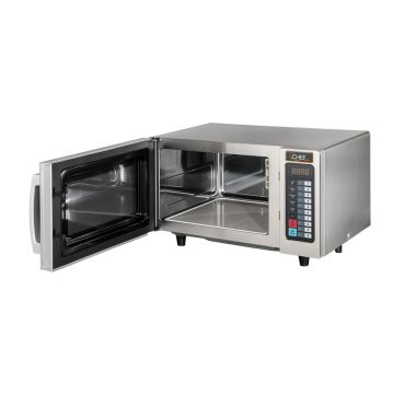 forno microonde professionale manuale 5 livelli di potenza 25 lt chfm5p25l aperto