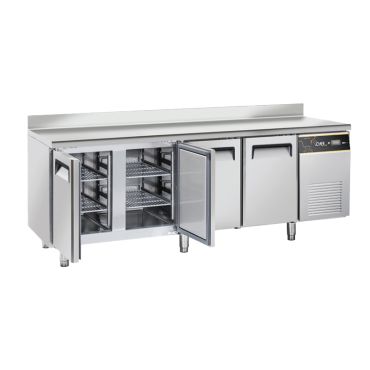 tavolo refrigerato CHTF4PGAL aperto chefline