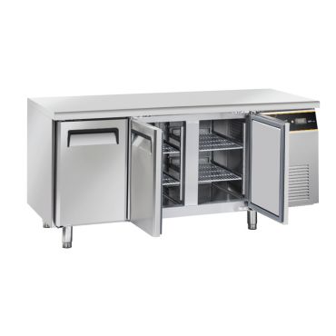 tavolo refrigerato ECHTF3PG aperto chefline