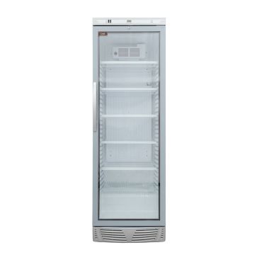 vetrina frigo bibite 350L+1+12 porta battente bianca chvp400w frontale