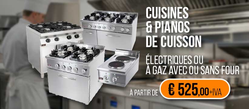 Fourneaux Professionnels, Cuisinières Pro, Gazinières Pro, Pianos de Cuisson Pro