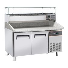 2-Door Pizza Prep Fridge - CHEFOOK