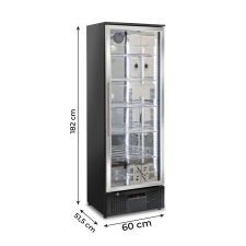 Refrigerated Stainless Steel Display Case For Beverages 368 Liters +1 / +10°C