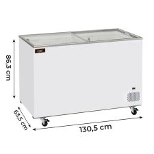 Tiefkühltruhe 400 Liter Mit Glastür -18°C