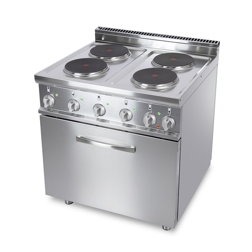 Continental Edison - Cuisiniere Mixte 3 + 1 - 60 X60 - 3 Foyers Gaz +  Electrique - 2 Fours 56l + 28l