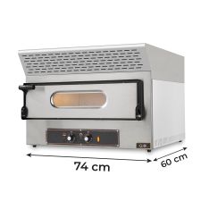 Single Electric Pizza Oven with Extraction Hood, 2 x 36cm Pizzas, 11cm Height