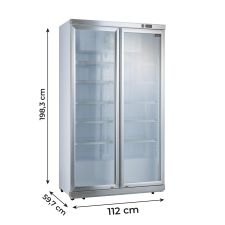 Refrigerated Display Case For Beverages 1050 Liters +1 / +10°C