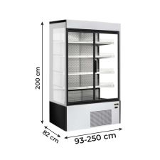 Multideck Fridge Cold Cuts, Beverages and Dairy Products Modena With Sliding Doors