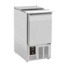 Saladette 1 Porte GN 1/1 avec Top Ouvrable en Acier Inox +0°C/+8°C