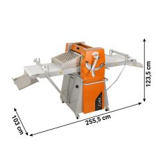 Commercial Dough Sheeter with Base - 50x100 - Manual Plus