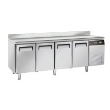 4-Door Worktop Fridge With Upstand 70-cm Depth -2°C / + 8 ° C