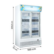 Vertikale Getränkekühlvitrine CHVP800S